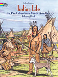 Indian Life in Pre-Columbian North America Coloring Book - Paperback