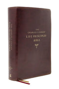 Nasb, Charles F. Stanley Life Principles Bible, 2nd Edition, Leathersoft, Burgundy, Comfort Print: Holy Bible, New American Standard Bible - Imitation Leather