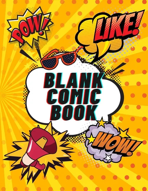 Blank Comic Book: Create Your Own Comics For KIDS and ADULTS 120 pages, Large Big 8.5" x 11" - Paperback
