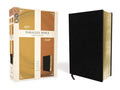 KJV, Amplified, Parallel Bible, Large Print, Bonded Leather, Black, Red Letter Edition: Two Bible Versions Together for Study and Comparison - Bonded Leather