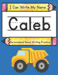 I Can Write My Name: Caleb: Personalized Name Writing Practice - Paperback