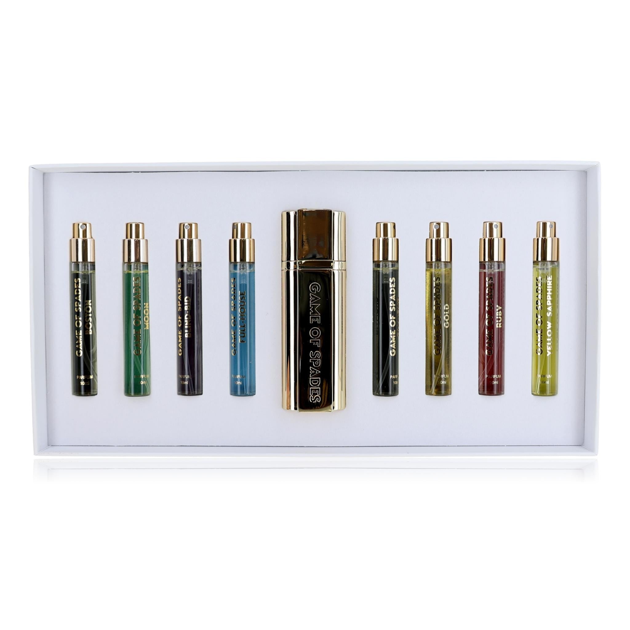 Game of Spades, 9 Piece Coffret Set for Unisex - White