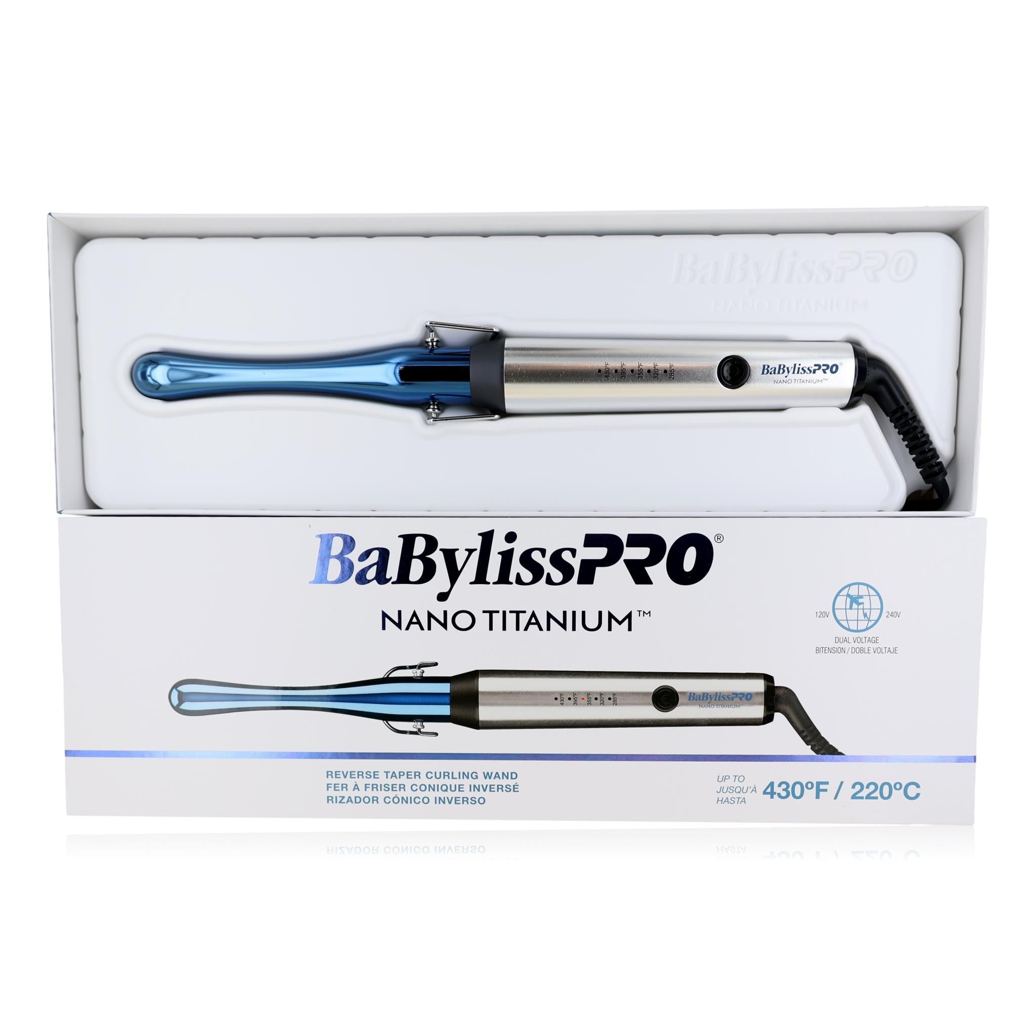 Nano Titanium Reverse Taper Curling Wand