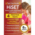 HiSET Study Guide 2024-2025 All Subjects: 4 Practice Tests and HiSET Preparation Book [8th Edition] - Paperback