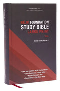 Nkjv, Foundation Study Bible, Large Print, Hardcover, Red Letter, Thumb Indexed, Comfort Print: Holy Bible, New King James Version - Hardcover