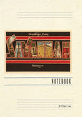 Vintage Lined Notebook Greetings from Savannah - Paperback