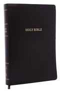 KJV, Reference Bible, Super Giant Print, Leather-Look, Black, Indexed, Red Letter Edition - Imitation Leather