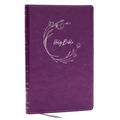 NKJV Holy Bible, Ultra Thinline, Purple Leathersoft, Red Letter, Comfort Print - Imitation Leather