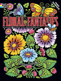 Floral Fantasies Stained Glass Coloring Book - Paperback