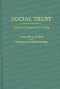 Social Trust: Toward a Cosmopolitan Society - Hardcover