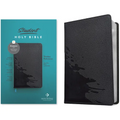 NLT Student Bible, Thinline Reference, Filament-Enabled Edition (Leatherlike, Overflow Black, Red Letter) - Imitation Leather