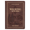 Devotional Walking with God Large Print Faux Leather - Leather