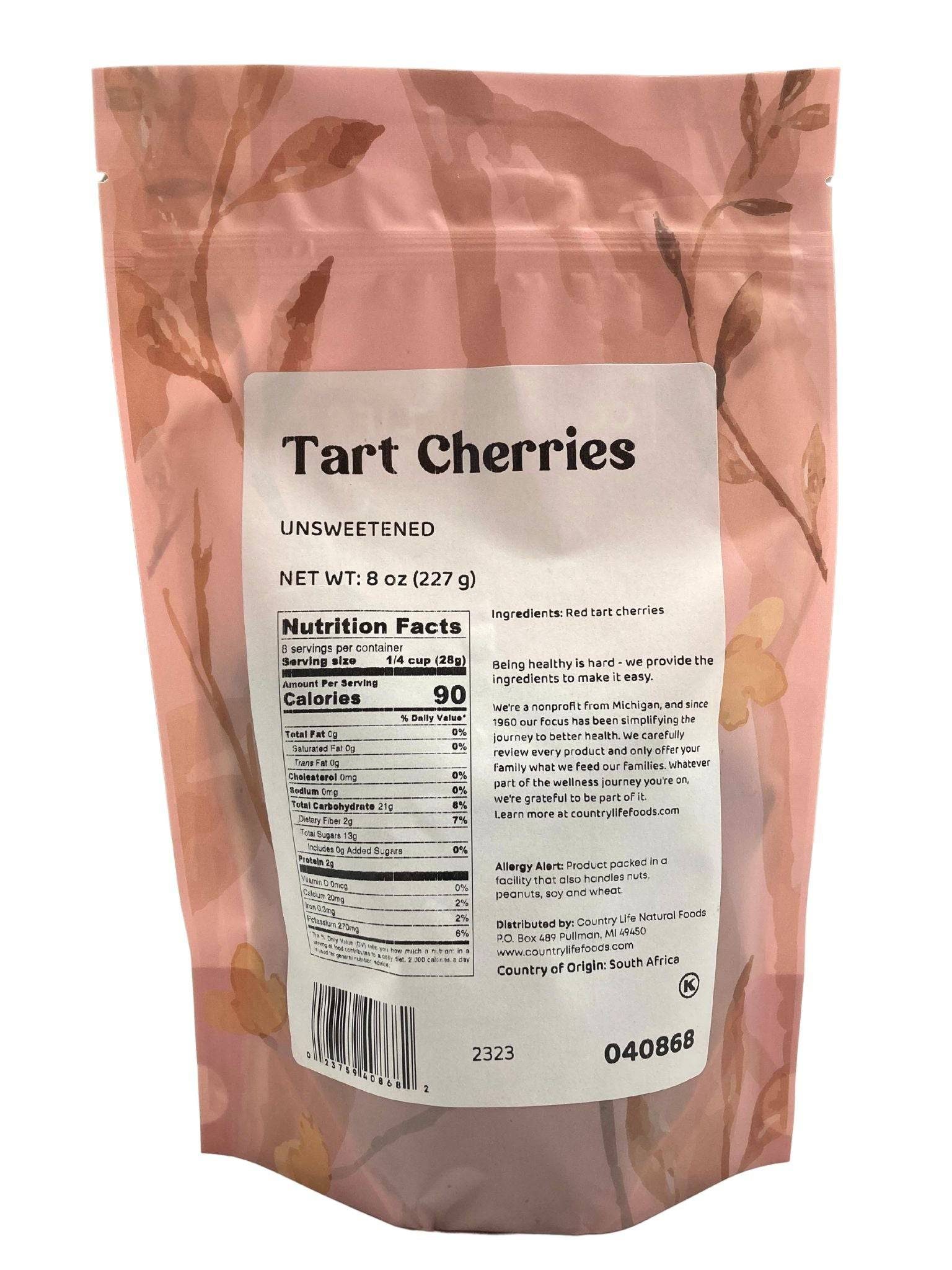 Cherries, Tart, Unsweetened