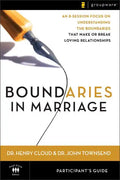 Boundaries in Marriage Participant's Guide - Paperback