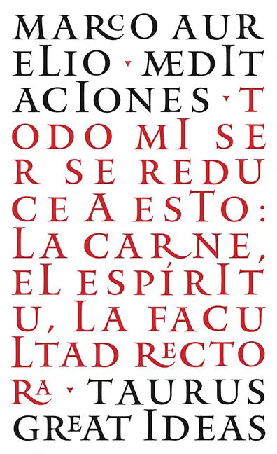 Las Meditaciones de Marco Aurelio / Meditations: Todo Mi Ser Se Reduce a Esto: La Carne, El Espíritu, La Facultad Rectora - Paperback