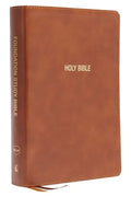 Nkjv, Foundation Study Bible, Large Print, Leathersoft, Brown, Red Letter, Thumb Indexed, Comfort Print: Holy Bible, New King James Version - Imitation Leather