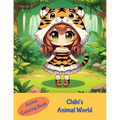 Anime Coloring Book: Chibi's Animal World: Chibi's Animal World - Paperback