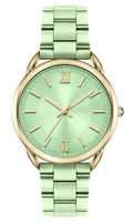 Bisley Womens Gold Watch Mint Metal Bracelet Watch Three Hand Analog Watch