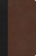CSB Thinline Bible, Black/Brown Leathertouch - Imitation Leather