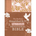 The Hope & Healing Devotional Bible [Doves & Floral Ginger]: Barbour Simplified KJV - Hardcover