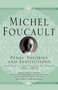 Penal Theories and Institutions: Lectures at the Collège de France - Paperback
