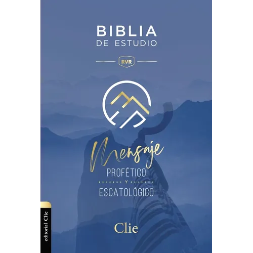 Rvr, Biblia de Estudio del Mensaje Profético Y Escatológico, Tapa Dura, Interior a DOS Colores - Hardcover