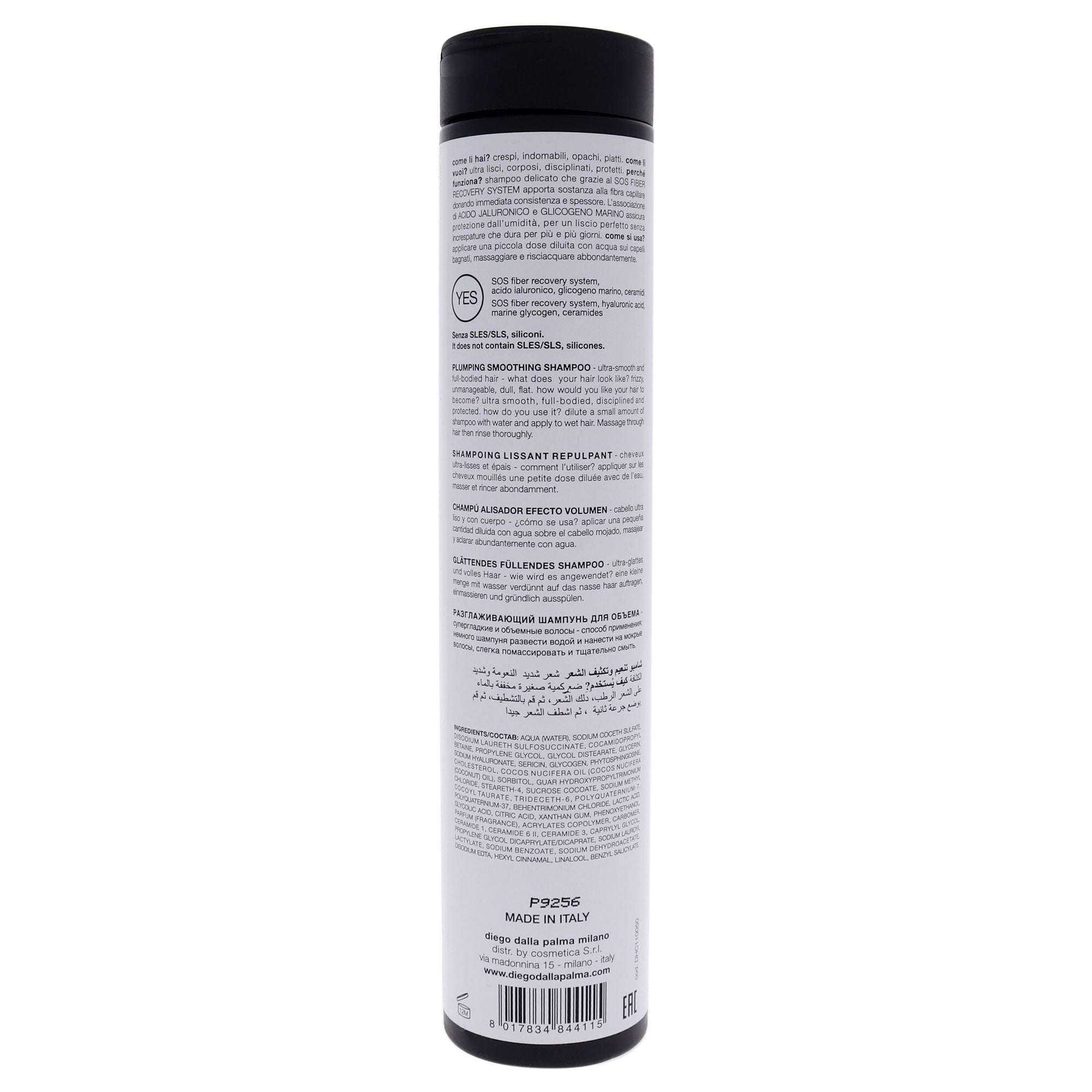 Plumping Smoothing Shampoo by Diego Dalla Palma for Unisex - 8.5 oz Shampoo