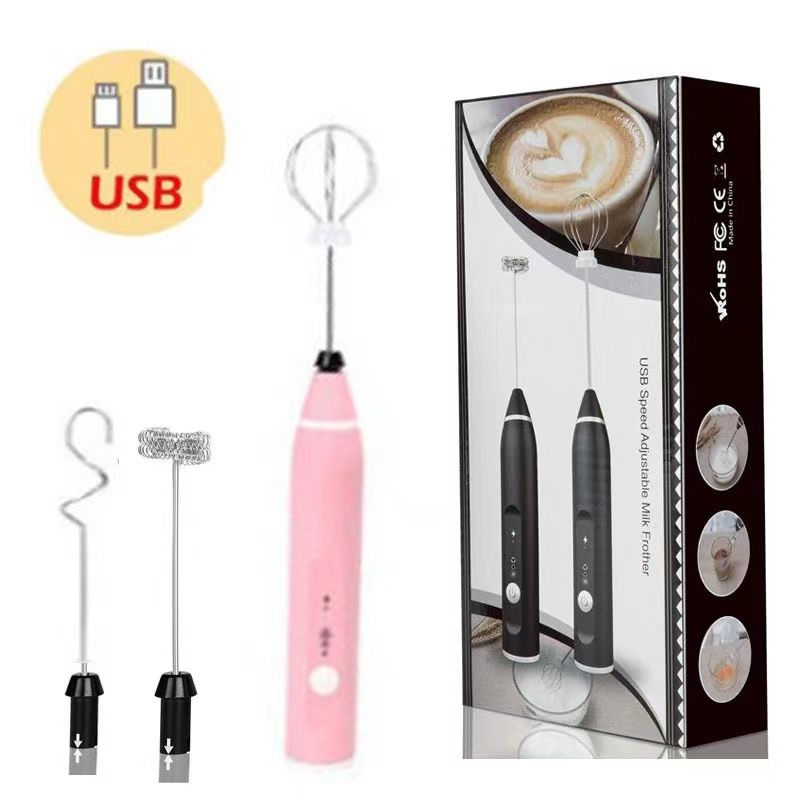 Milk Frothers Electric Wireless Handheld Blender With USB Electrical Mini Coffee Maker Whisk Mixer For Coffee Cappuccino Cream