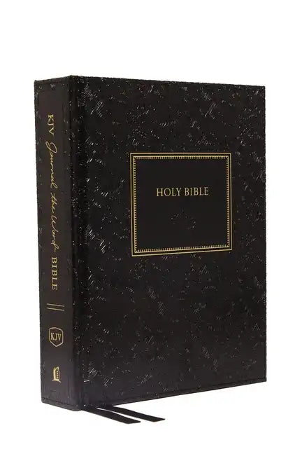 KJV, Journal the Word Bible, Hardcover, Black, Red Letter Edition, Comfort Print: Reflect, Journal, or Create Art Next to Your Favorite Verses - Hardcover