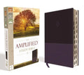Amplified Study Bible, Imitation Leather, Purple, Indexed - Imitation Leather