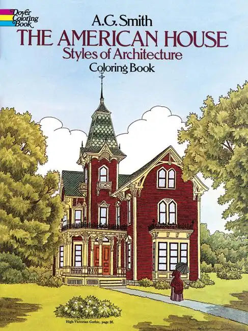 The American House Styles of Architecture Coloring Book - Paperback