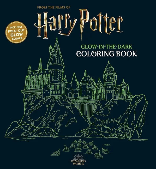 Harry Potter Glow-In-The-Dark Coloring Book - Paperback