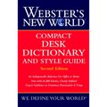 Webster's New World Compact Desk Dictionary and Style Guide, Second Edition - Hardcover