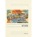 Vintage Lined Notebook Greetings from Bentonville - Paperback