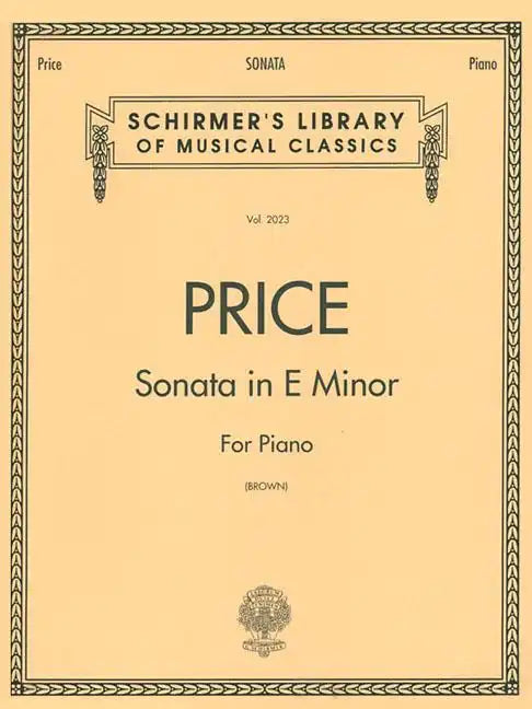 Sonata in E Minor: Schirmer Library of Classics Volume 2023 Nfmc 2024-2028 Selection Piano Solo - Paperback