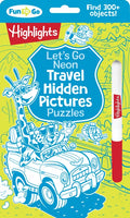 Let's Go Neon Travel Hidden Pictures Puzzles - Paperback