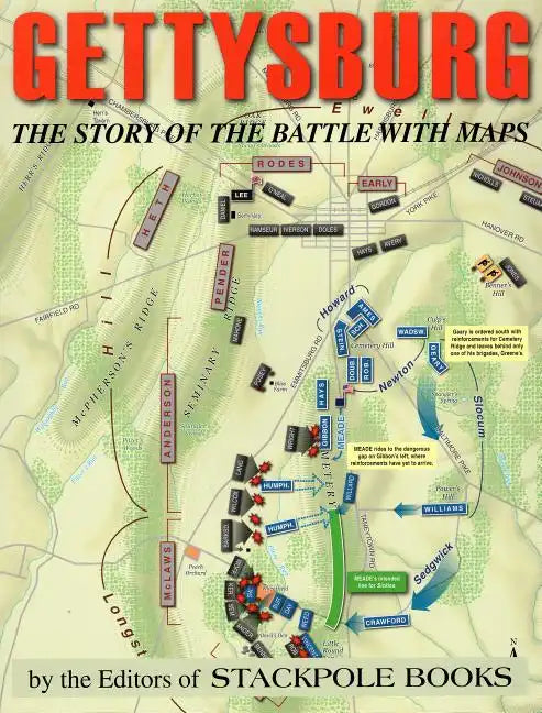 Gettysburg: The Story of the Battle with Maps - Paperback