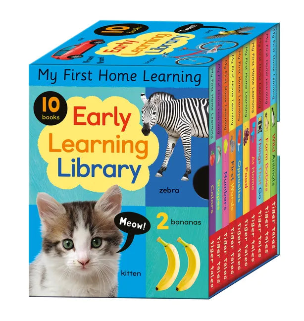 Early Learning Library: Box Set 10 Board Books for Kids - Hardcover