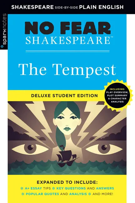The Tempest: No Fear Shakespeare Deluxe Student Editions - Shakespeare Side-By-Side Plain English - Paperback