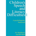 Children's Speech and Literacy Difficulties, Book1: A Psycholinguistic Framework - Paperback