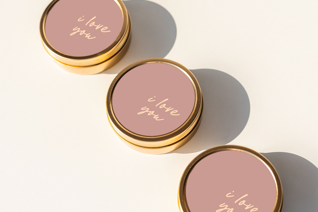 I Love You Travel Tin Candle